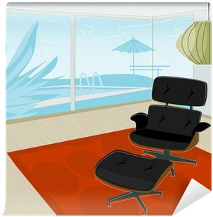 Fotobehang Retro Huis, Kijk Op Pool • Pixers® - Swimming With Diana Dors - And Other Stories (400x400)