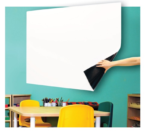 Whiteboard On A Roll - Visionchart Whiteboard On A Roll 1520mm X 1m Gloss (505x434)