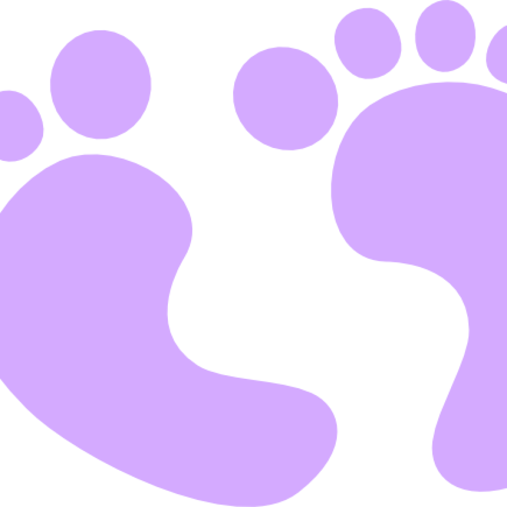 Baby Feet Clip Art Ba Feet Clip Art At Clker Vector - Colorful Footprints Clipart (1024x1024)