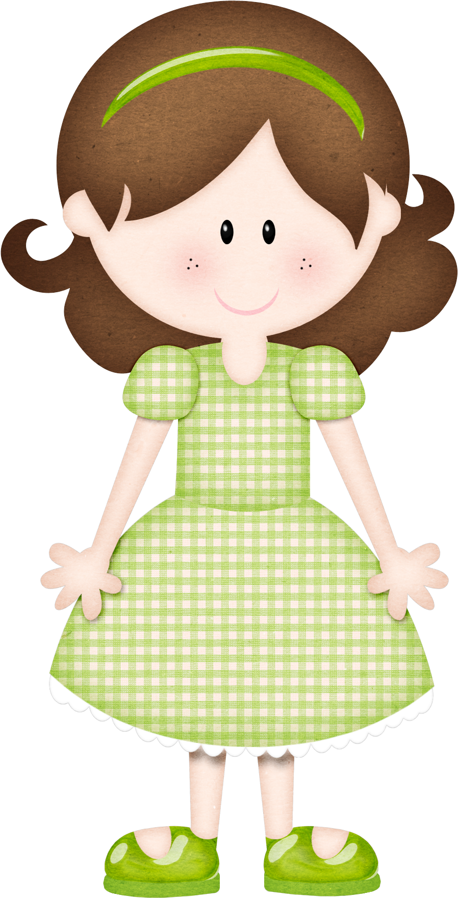 Clipart Of A Cute Cute Girl Clipart Free - Festa Junina Minus (1212x1800)