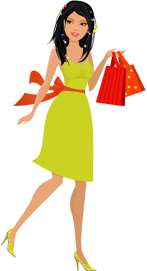 Pretty Woman Cartoon For Kids - Young Woman Cartoon Png - (490x900) Png Clipart Download Pretty Woman Cartoon For Kids - Young Woman Cartoon Png - (490x900) Png Clipart Download