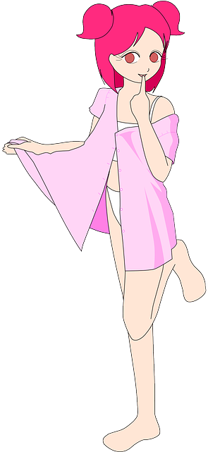 Girl, Cartoon, Pink, Hair, Cute, Clothes, Girls, Gopher - Cute Girl Pn Cartoon (320x640)