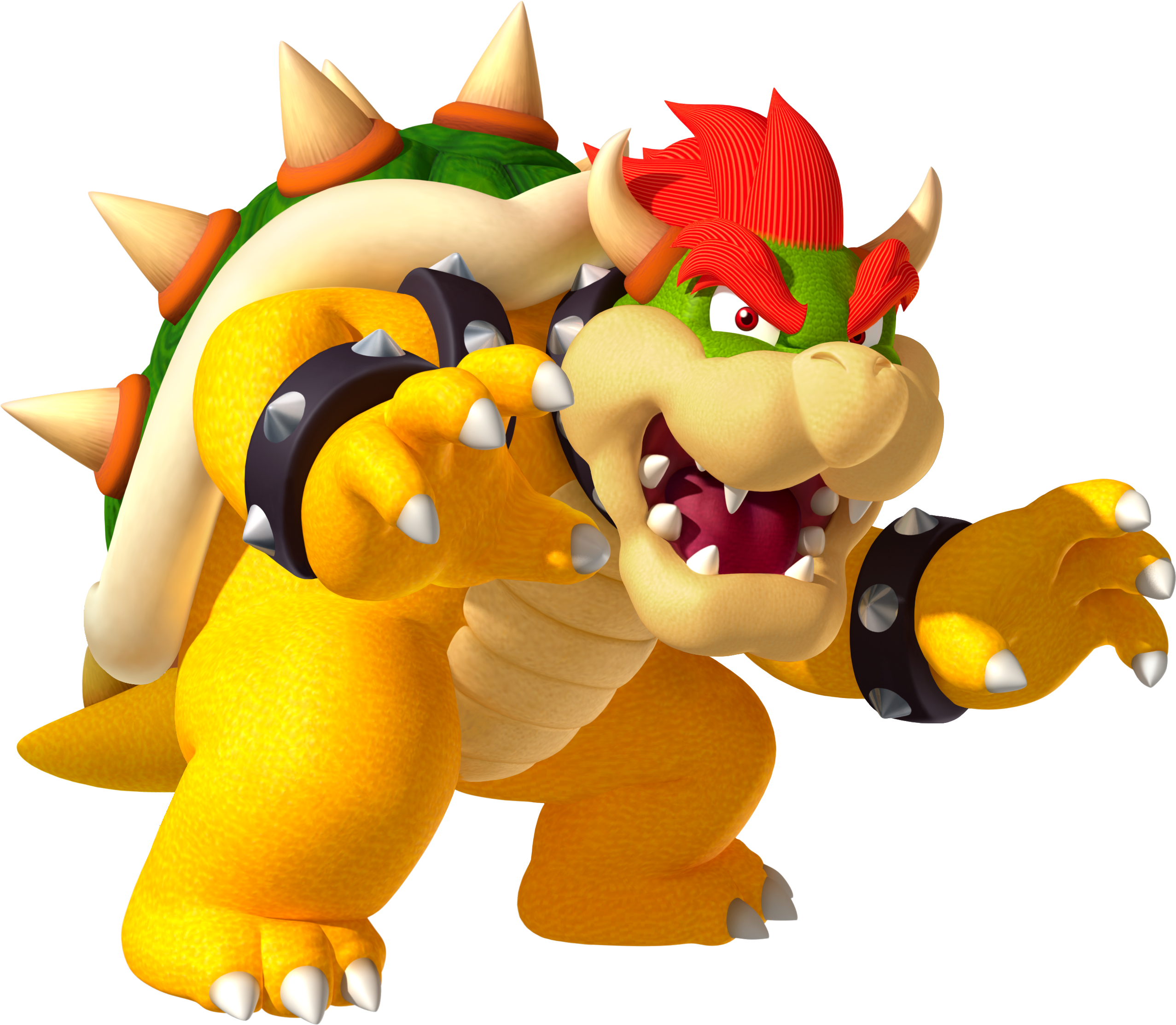 Fireball Clipart Bowser - Malo De Mario Bros (2590x2236)