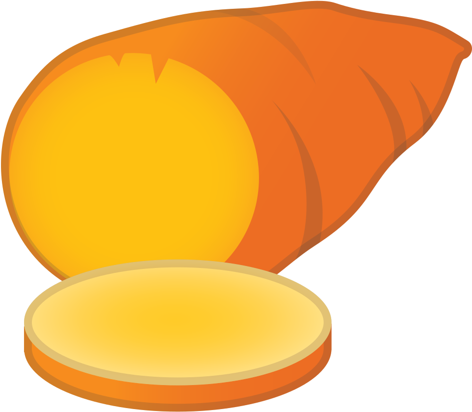 Roasted Sweet Potato Icon - Sweet Potato Icon (1024x1024)