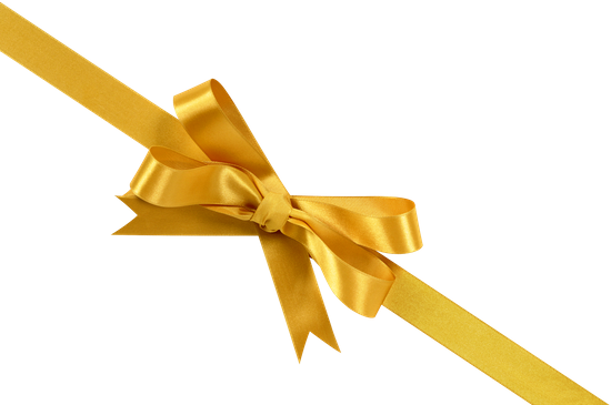 Gold Gift Bow - Gold Ribbon (550x365)