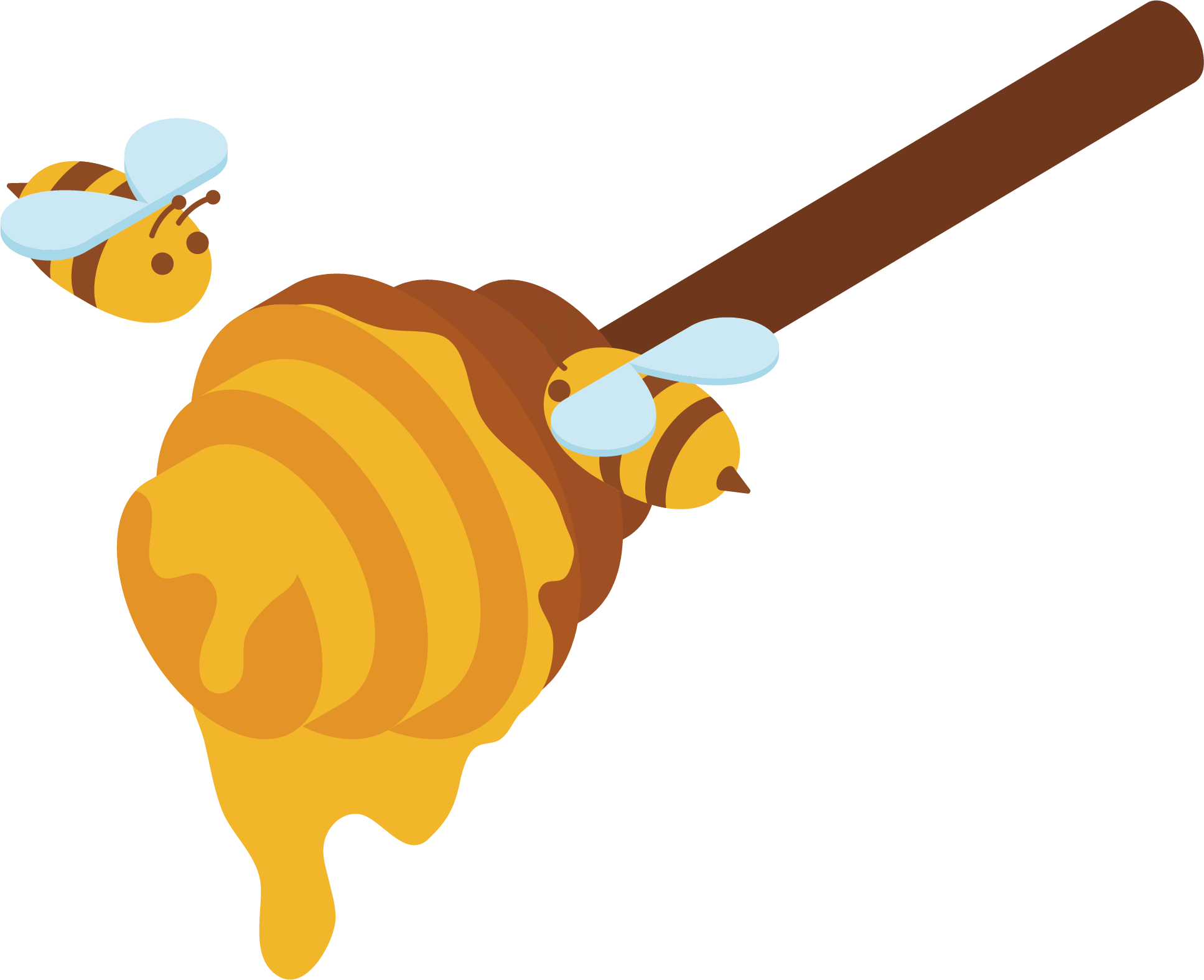 Honey Bee Insect Clip Art - Honey Bee (1935x1574)