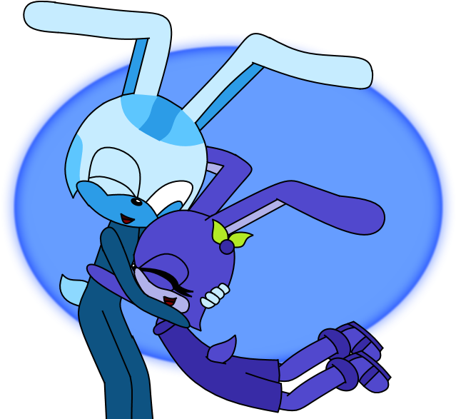 Happy Bunny Reunion By Aneesahthehedgehog - Cartoon (800x600)