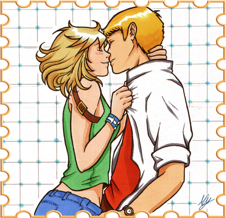 Reunion Kiss By Xalyahx - Love (800x787)