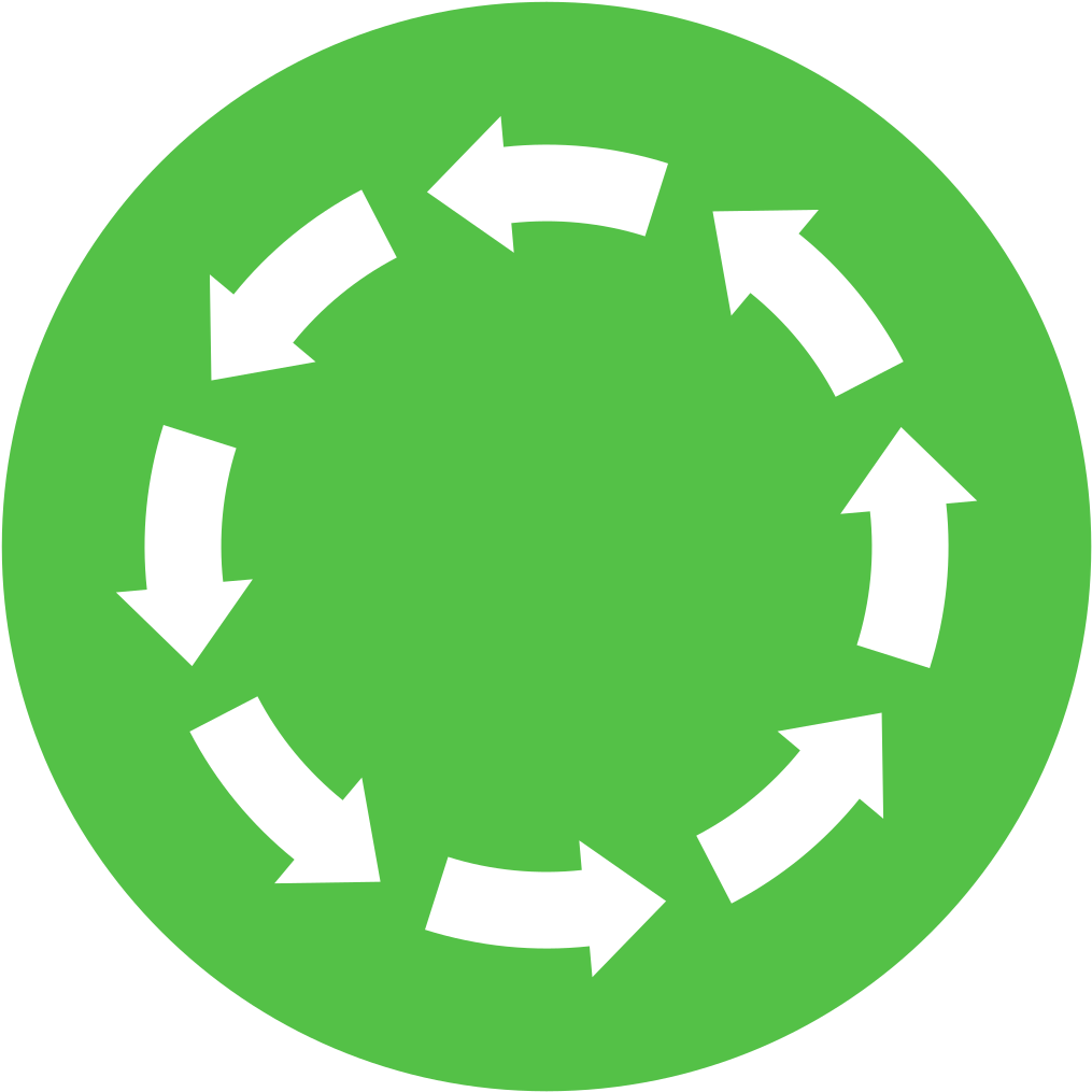 Circle Arrows Green Icon - Angel Tube Station (1700x1700)