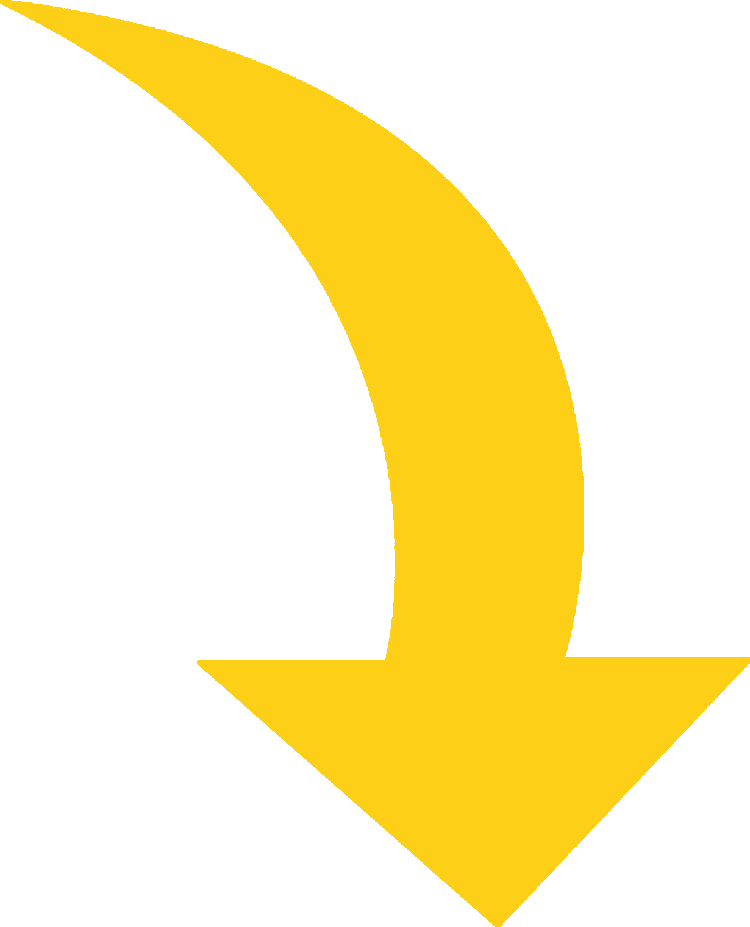 Yellow Curved Arrow - Curved Red Arrow Png (750x927)