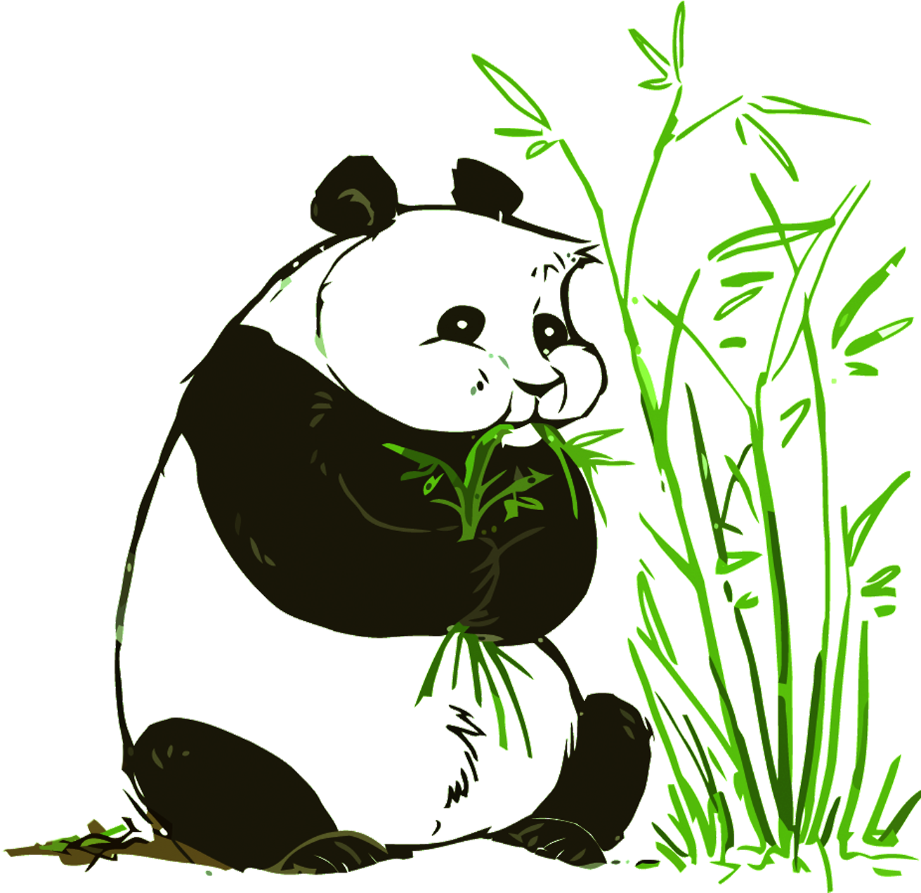 Giant Panda Red Panda Bear Illustration - Giant Panda (1319x1500)