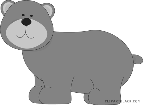 Cute Bear Clipart Black And White Panda Free Images - Clip Art (500x366)