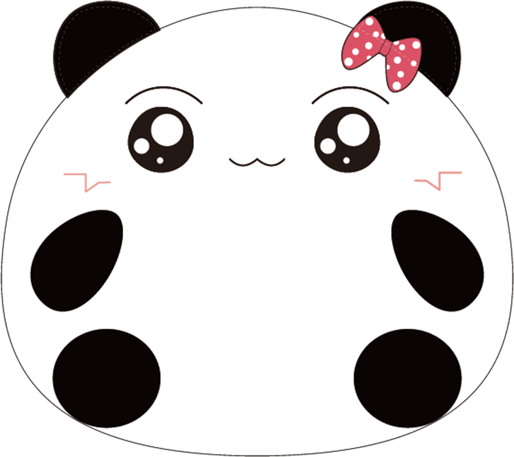 Giant Panda Bear Cartoon - Hình Vẽ Gấu Trúc (2400x3200)