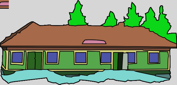 School Building Clip Art (600x291)