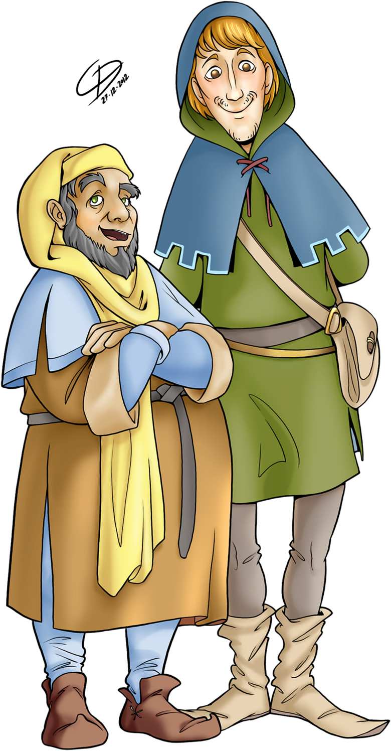 Middle Ages Medieval People Cartoon Peasant Clip Art - Medieval Peasant Clipart Transparent Background (1024x1608)