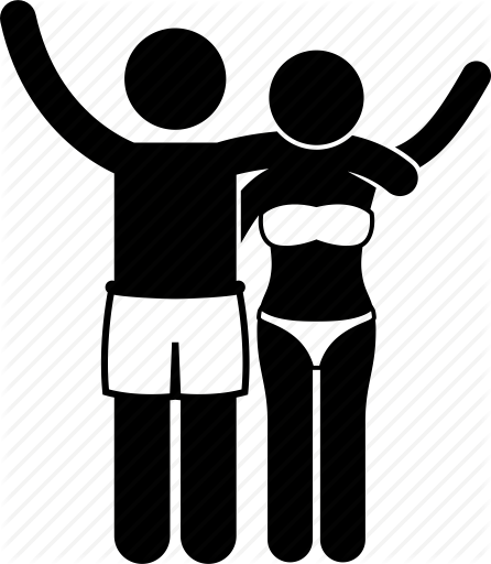 Honeymoon Png - Travel Couple Icon Png (446x512)
