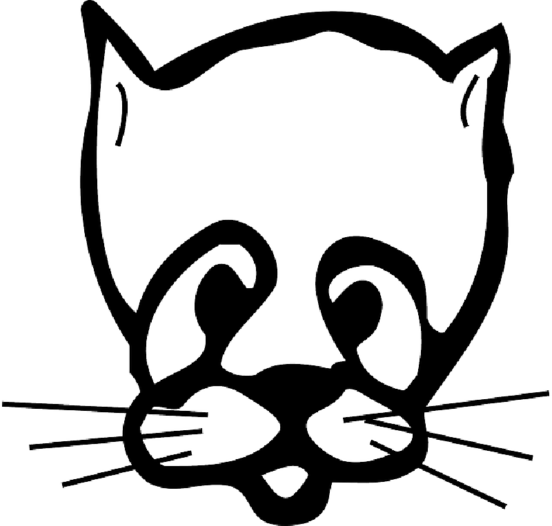 Pin Sad Face Clip Art Vector Online Royalty Free Public - Cat (800x763)