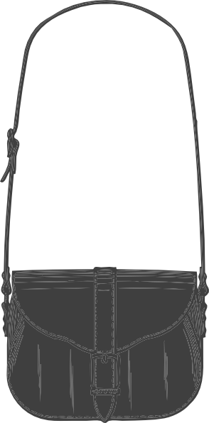 How To Set Use Gray Purse Svg Vector - Shoulder Bag (294x596)