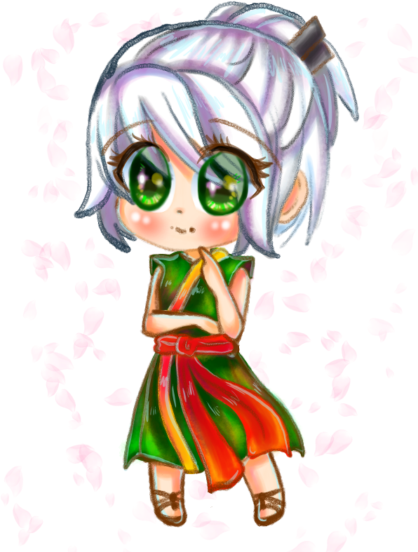Viridentity 25 6 Harumi [crayon Chibi] By Viridentity - Harumi Ninjago (600x800)