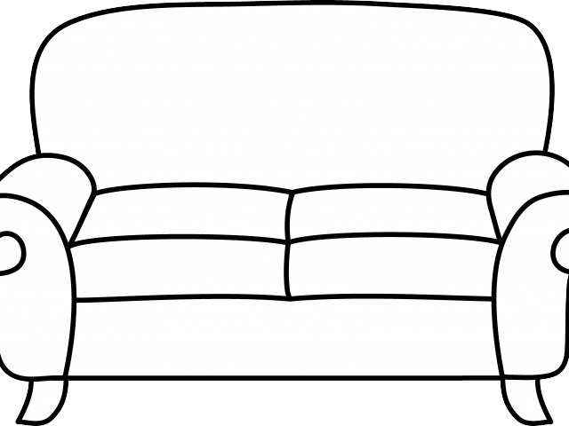 Sofa Clipart Comfy Couch - Couch Clipart (640x480)