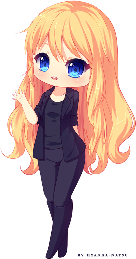 Hello By Hyanna-natsu - Draw Christmas Anime Cute Girls (469x878)