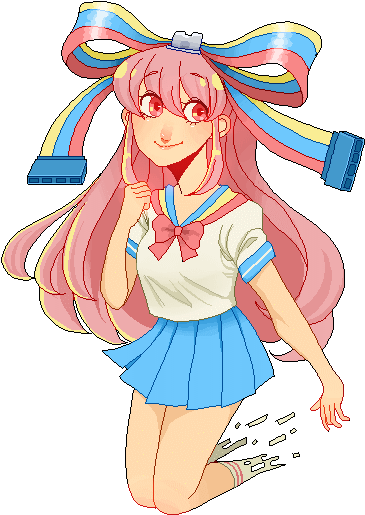 Clothing Hair Human Hair Color Pink Anime Cartoon Fictional - Giffany Transparent (400x550)