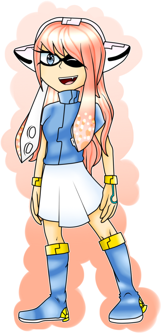 Splatoon Oc Sakura - Cartoon (699x1143)