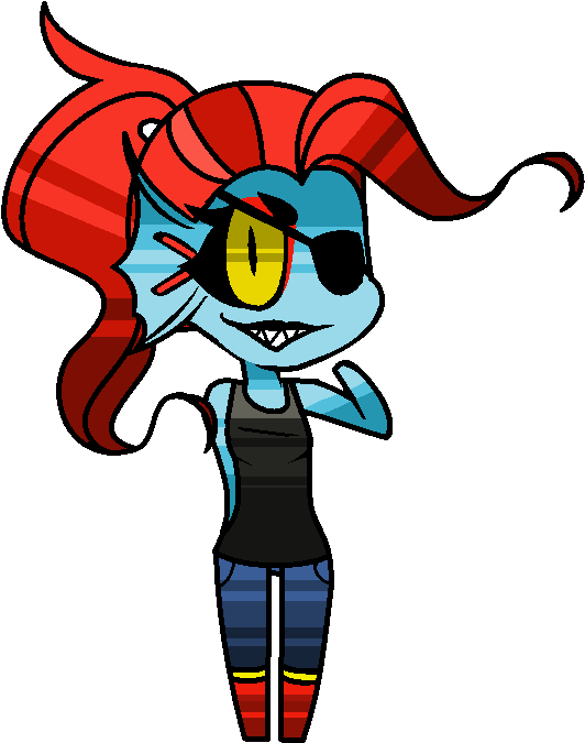 Undyne Doll By Kawaiipasta23 - Cartoon (574x689)