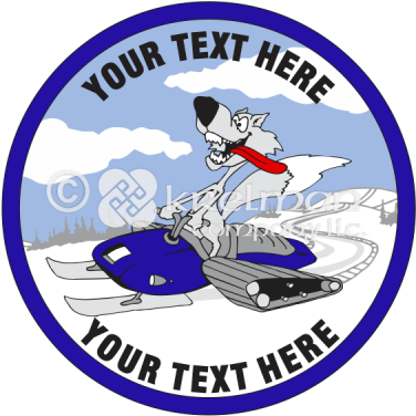 K1913 Foxy Snowmobile - Cartoon (400x400)