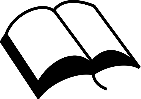 Diary, Open, Bookmark, Paper, Blank - Open Bible Clip Art (482x340)
