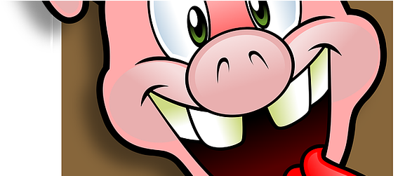 The All Great Canadian Bacon - Pork Ham Cartoon Png (631x250)