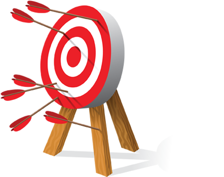 Missed Bullseye - Missed Target Clip Art (522x354)