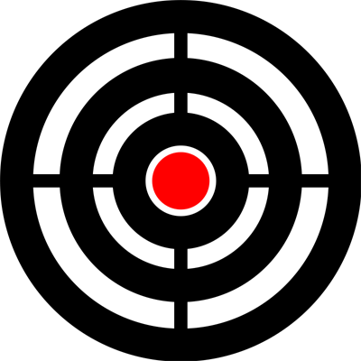 Highly Targetted Bullseye - Target Clipart (400x400)