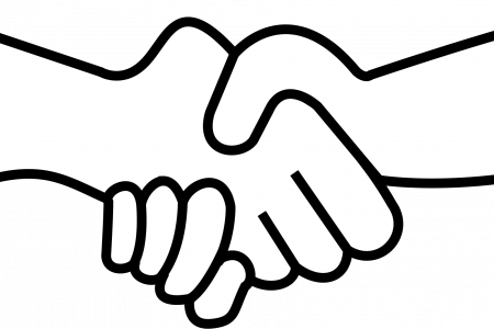 Holding Hands Clipart Transparent - Holding Hands Clipart (450x300)