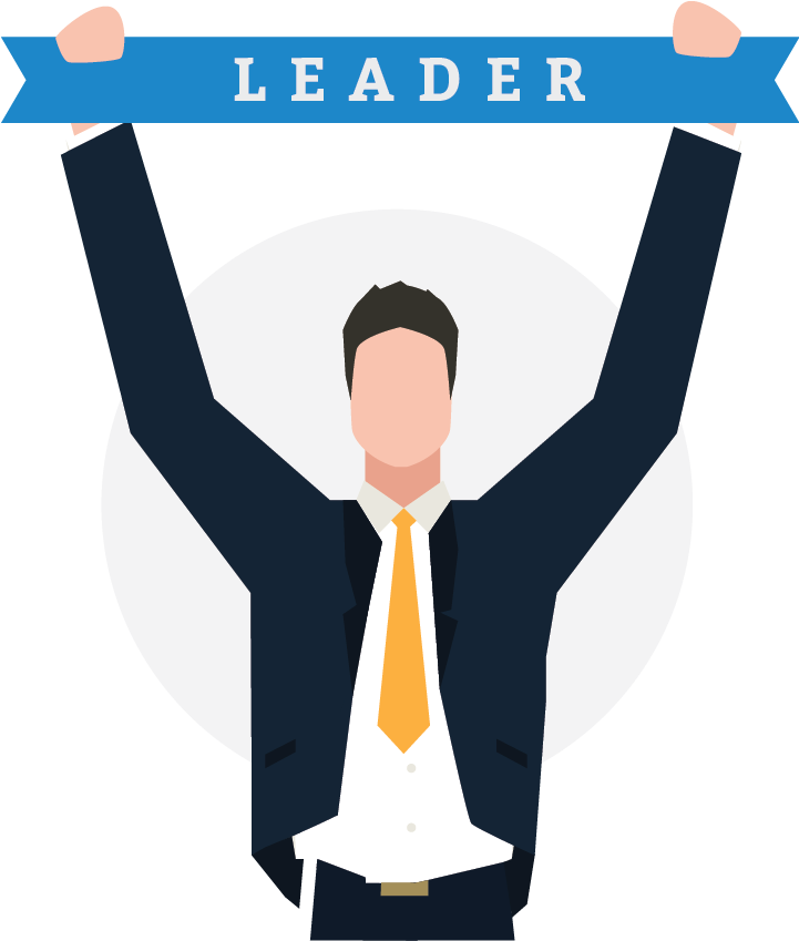 We've All Experienced Those Little “hiccups” When Leading - Cartoon Person Holding Banner Png (879x887)