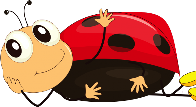 Cartoon Bugs Cliparts - Cartoon Ladybug Shower Curtain (640x480)