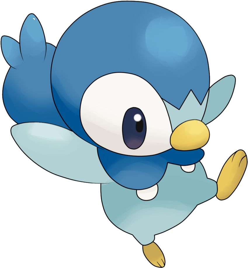 Free Pokemon X And Y Starter Pokemon - Jumping Piplup (861x928)