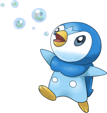 Piplup Used Bubble By Light-fox - Pokemon No Background Piplup (430x452)