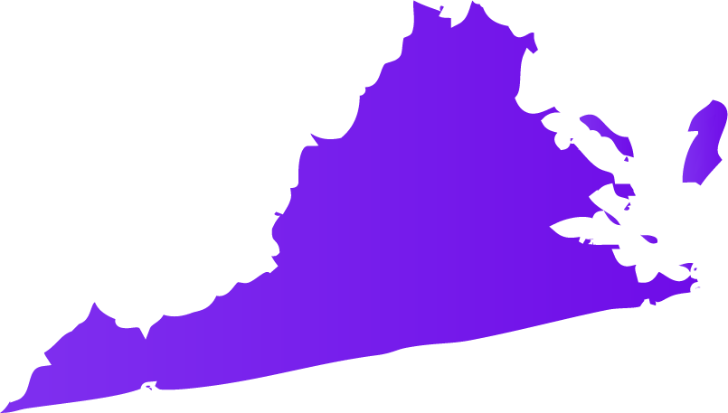 Virginia Icon For Wheelchair Van Dealers Who Sell Mobility - Virginia Silhouette (805x457)