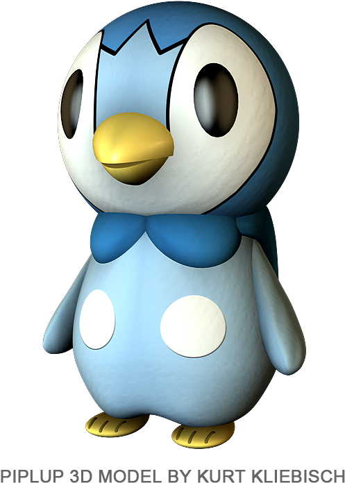 Piplup 3d By Bogeymankurt - Penguin (552x720)