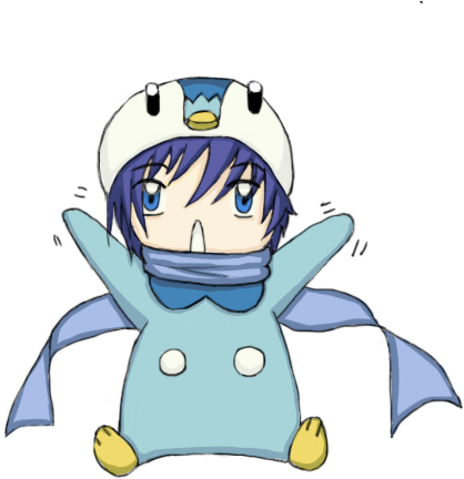 Piplup Kaito By Jackie Cat Demon - Cartoon (459x466)