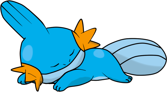 The Choice Is Obvious Baulbasaur Cyndaquil Mudkip Piplup - Sleeping Pokemon Png (560x310)