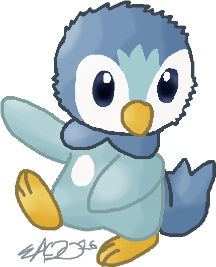 Pokemon Piplup Up And Away Images - Cartoon (500x570)