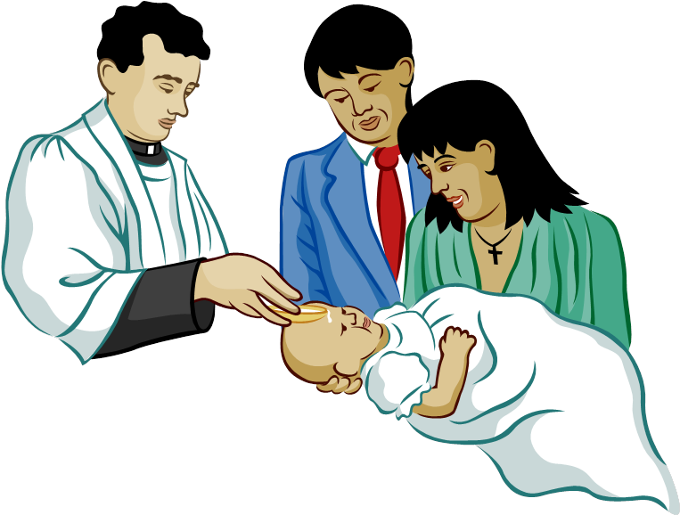 The Sacrament Of Baptism Sacraments Of The Catholic - Anointing With Chrism Baptism (781x598)