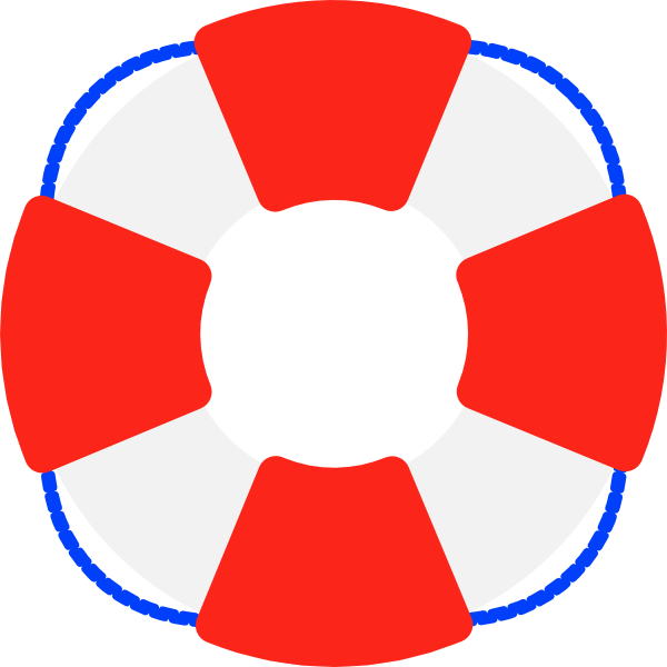 Life Preserver Clip Art At Clker - Life Guard Clip Art (600x600)
