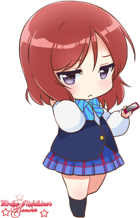Maki Nishikino Chibi By Mii-akikawa - Love Live Maki Chibi (600x800)
