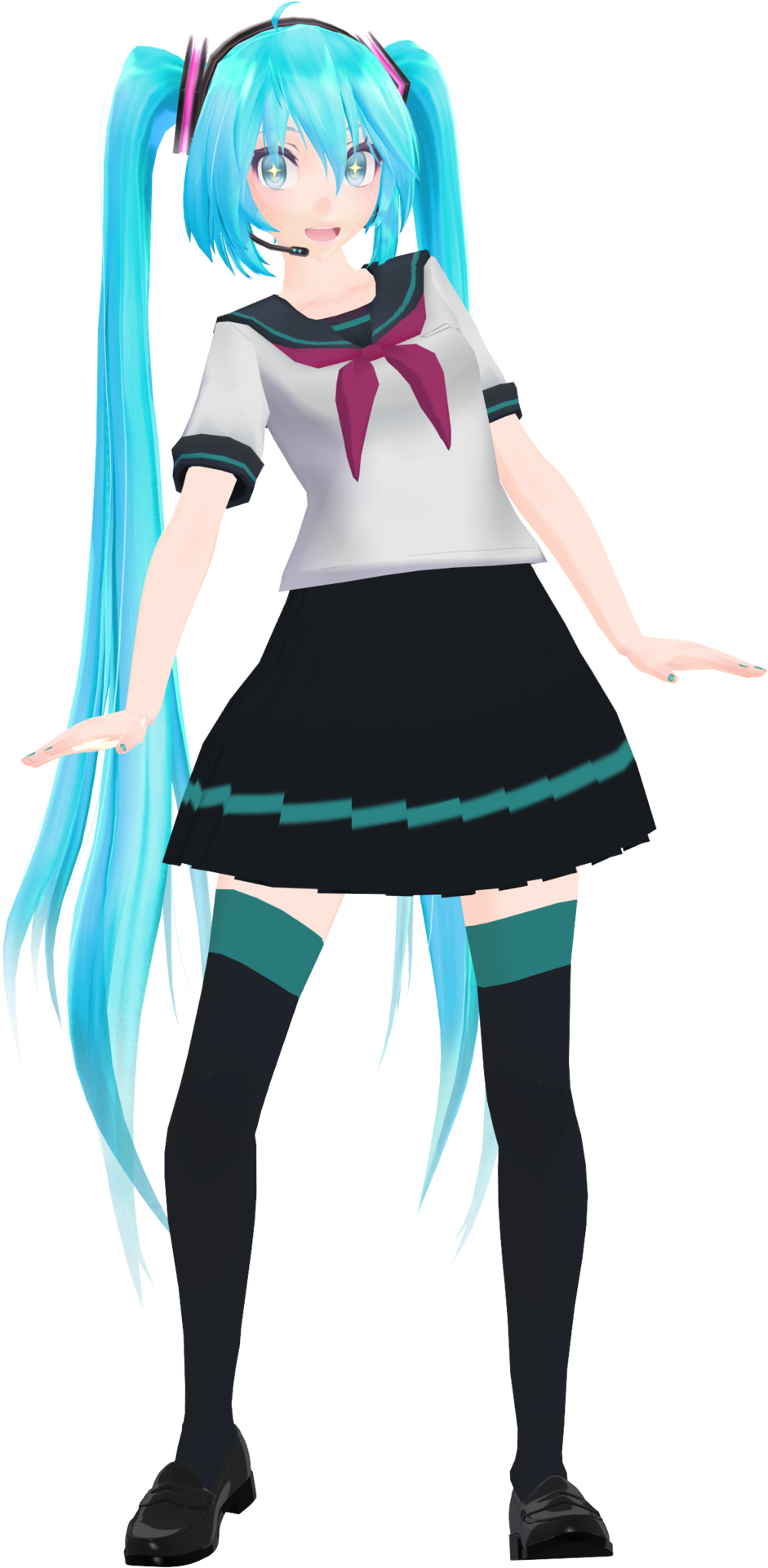 Anime And Chibi Drawings, How To's And About's - Mikumikudance (1024x2042)