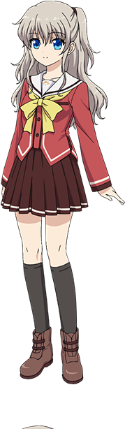 Nao Has Long Grey Hair, Tied In Two Tails, And Blue - Nao Tomori Cosplay Shoes (194x624)