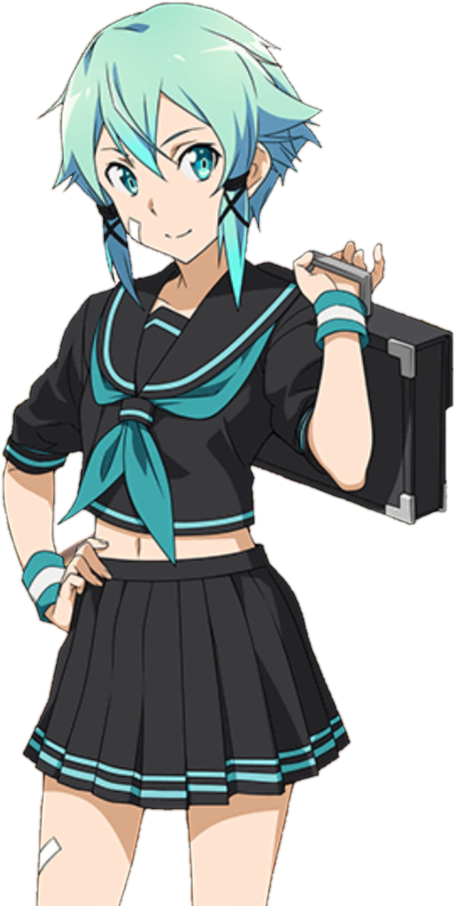 Rinaca-cosplay 57 35 Ggo Sinon School Uniform Render - Sinon School Uniform (673x1278)