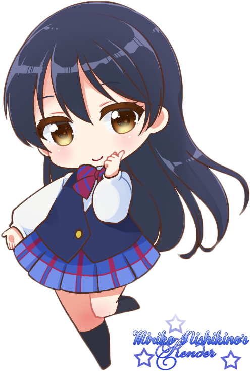 Love Live School Idol Project Umi Chibi (600x800)